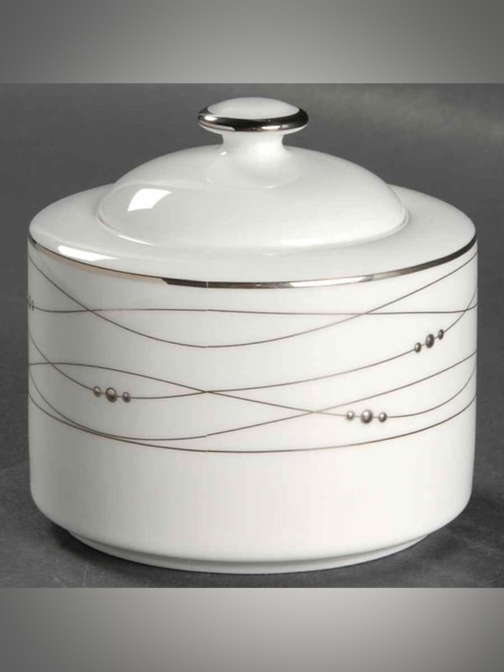 Royal Doulton Precious Platinum China Sugar Bowl and Lid
